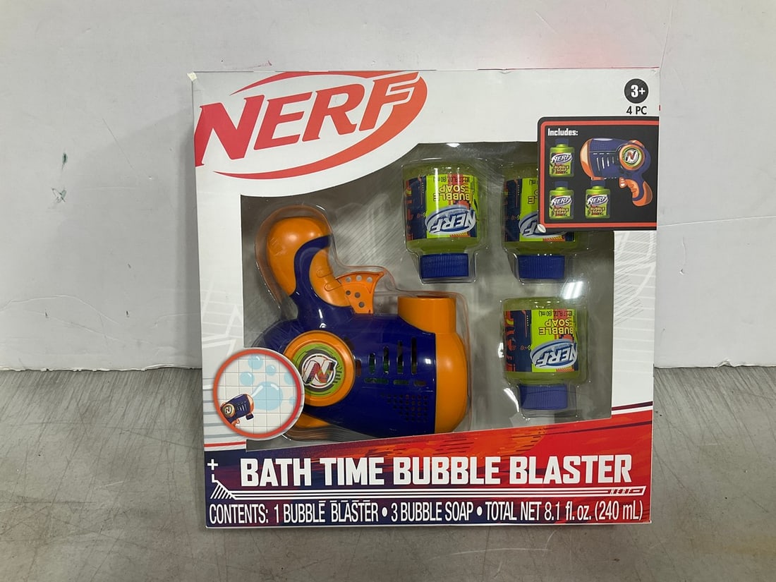 Nerf bath time bubble blaster set(new in box) (1 of 1)