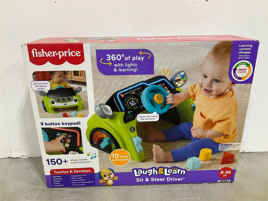 Fisher Price sit and steer driver set(new in box): Fisher Price sit and steer driver set(new in box)