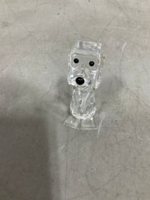 Swarovski crystal dog figurine(no chips/repairs needed-2.5in.tall)