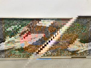 Passing the Time of Day by Marilyn Mark(12.5in.x24.5in.)