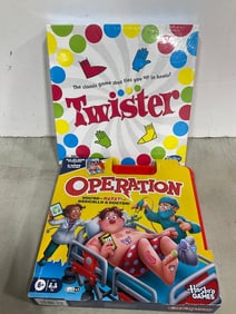 Operation and Twister board games(new in box)