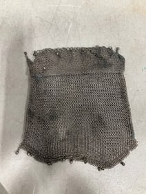 Vintage silver mesh purse
