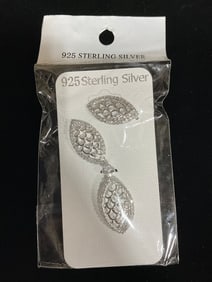 New 925 Sterling silver earrings/pendant set