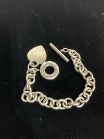 Tiffany &Co. sterling silver charm bracelet