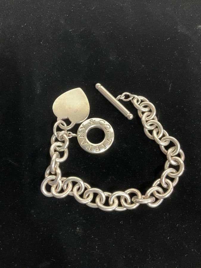 Tiffany &Co. sterling silver charm bracelet: Tiffany &Co. sterling silver charm bracelet