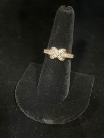 Sterling silver ring with stones(size 7)