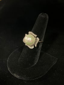 Sterling silver ring with stones(size 7)