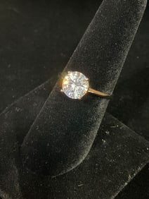 Sterling silver ring with stones(size 8)