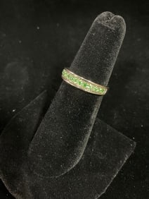 Sterling silver ring with stones(size 6)