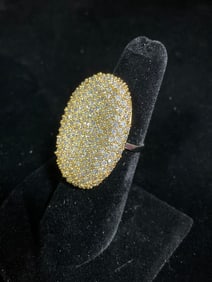 Sterling silver ring with stones(size 6)