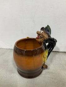 Handmade troll mug by artist Robert Karlinsey(7in.tall)