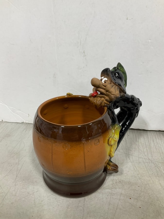 Handmade troll mug by artist Robert Karlinsey(7in.tall): Handmade troll mug by artist Robert Karlinsey(7in.tall)