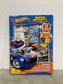 HotWheels super activity color, stickers, and design set(new in package)