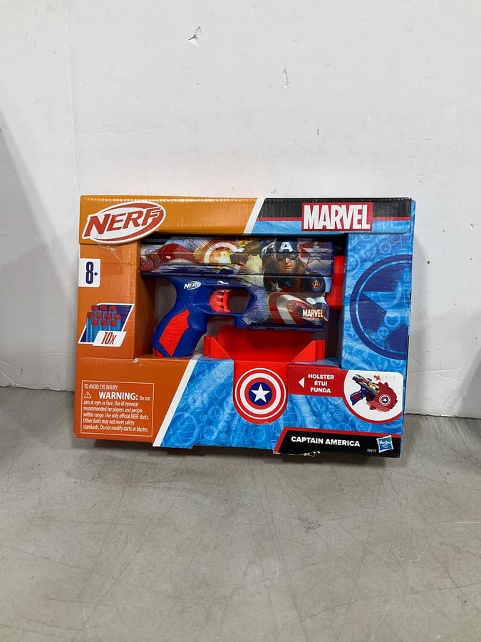 Marvel Nerf Captain America toy gun(new in package): Marvel Nerf Captain America toy gun(new in package)
