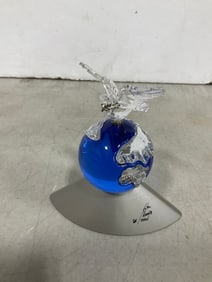 Swarovski Crystal Planet Millennium edition figurine signed Anton Hirzinger(4.75in.tall)