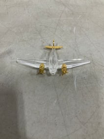 Swarovski Crystal Memories Journeys Airplane figurine(4in.from wing to wing)