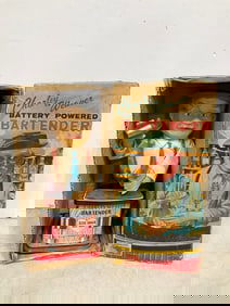 Vintage Charley Weaver battery powered bartender in box