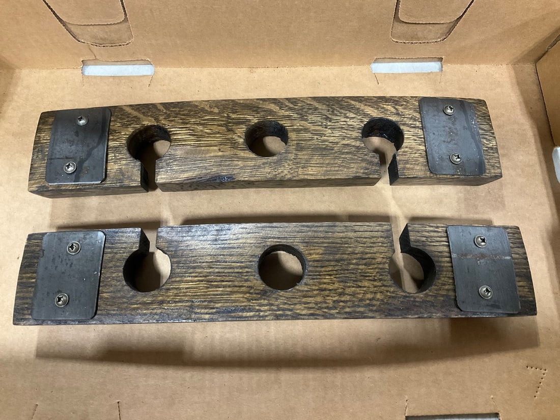 Bourbon barrel glass/wine holders: Bourbon barrel glass/wine holders