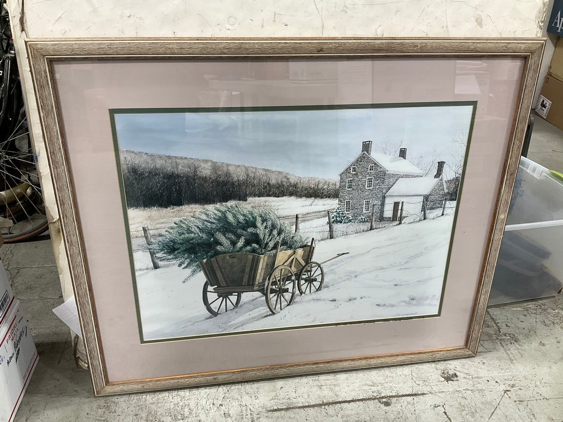Framed artwork signed Dan Campanelli (33in.x40.5in.): Framed artwork signed Dan Campanelli (33in.x40.5in.)