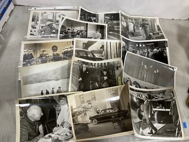 Vintage black and white film prints