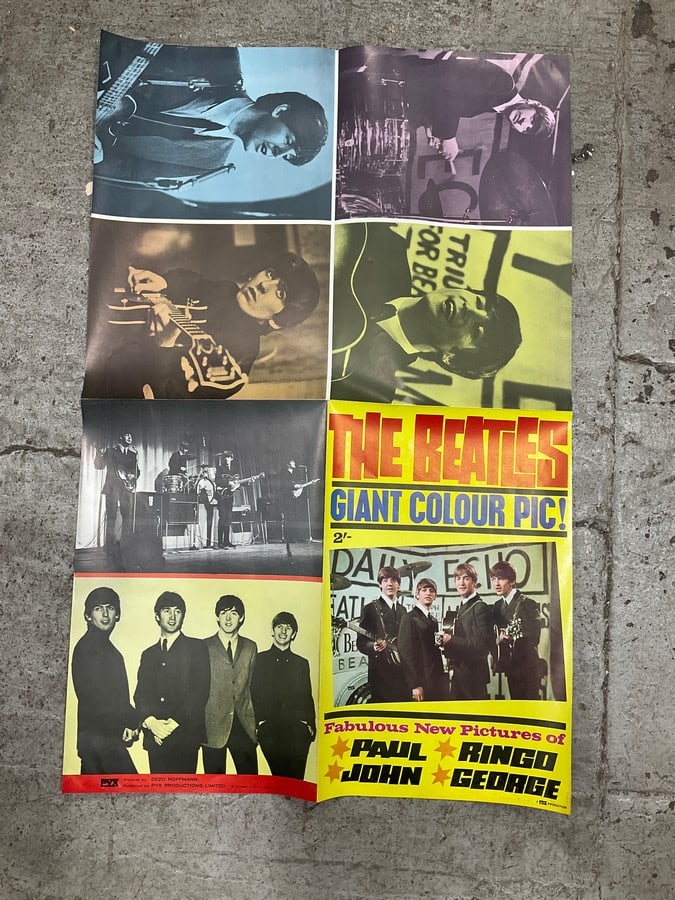 The Beatles double sided open up poster(19.5in.x29.5in.) (1 of 1)