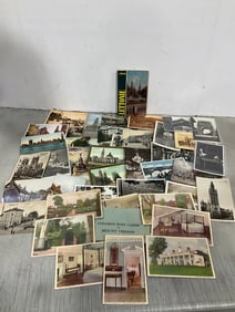 Vintage postcards and Lettonie book