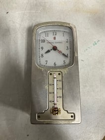 Vintage General Electric thermostat with clock