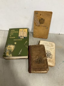 Vintage books and passport