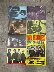 The Beatles double sided open up poster(19.5in.x29.5in.)