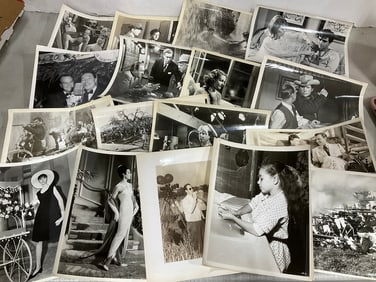 Vintage black and white film prints