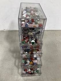 Organizer (10inx4inx7in) with Various Rocks/Minerals