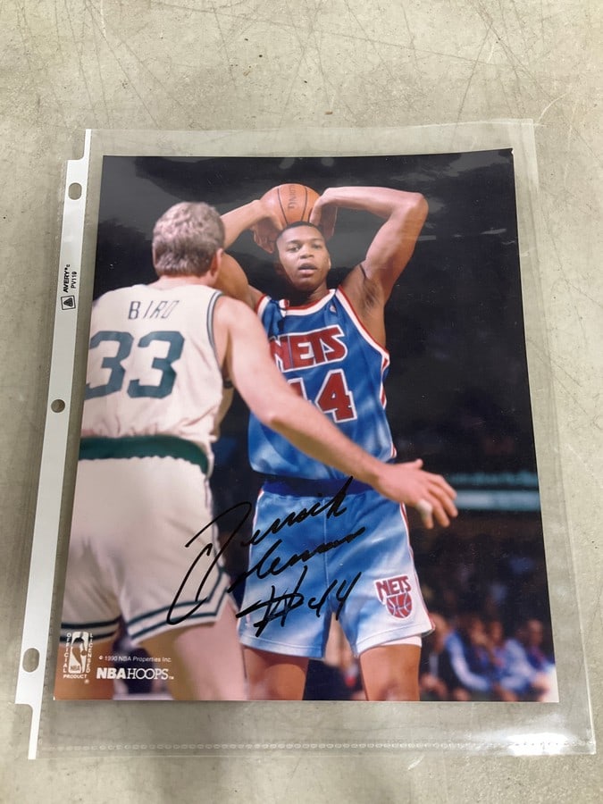 Derrick Coleman Signed Photographic Print (8inx10in): Derrick Coleman Signed Photographic Print (8inx10in)