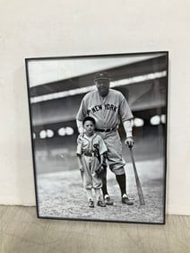 Framed Babe Ruth Photographic Print (8inx10in)