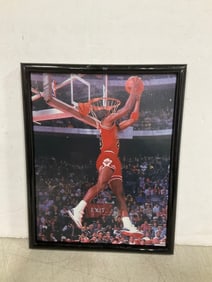 Framed Michael Jordan Photographic Print (8inx10in) *loose backing*