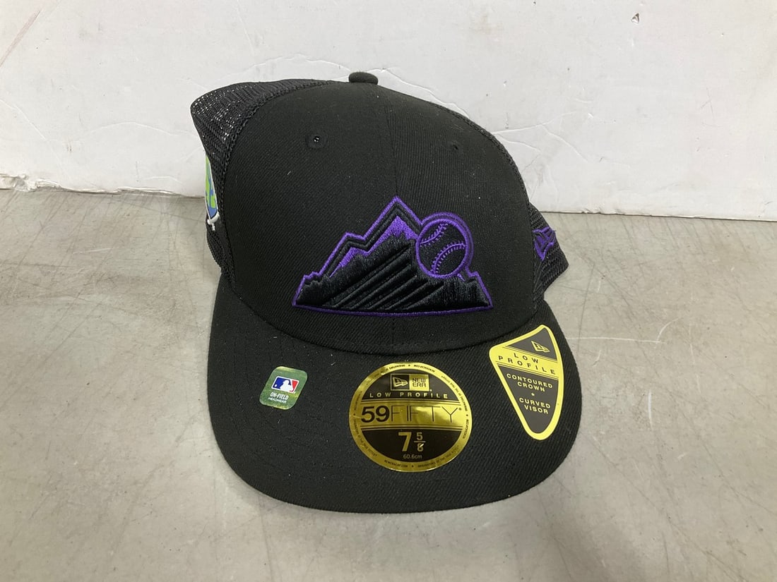 Colorado Rockies Purple and Black Hat (7 5/8 or XL): Colorado Rockies Purple and Black Hat (7 5/8 or XL)
