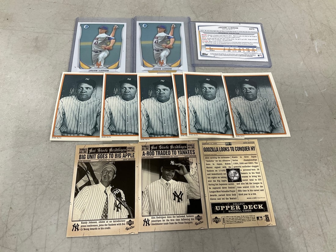 Various Baseball Cards (Babe Ruth, etc) (1 of 1)