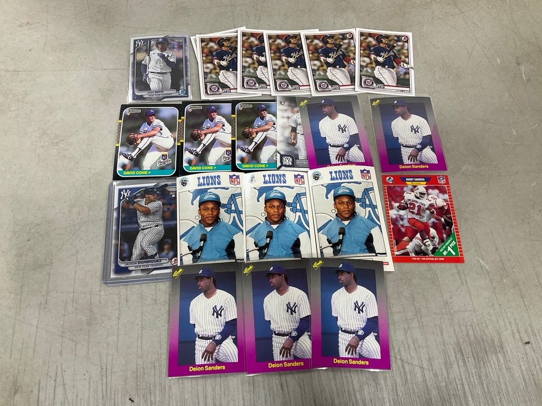 Various Sports Cards (David Cone, Deion Sanders, etc) (1 of 1)