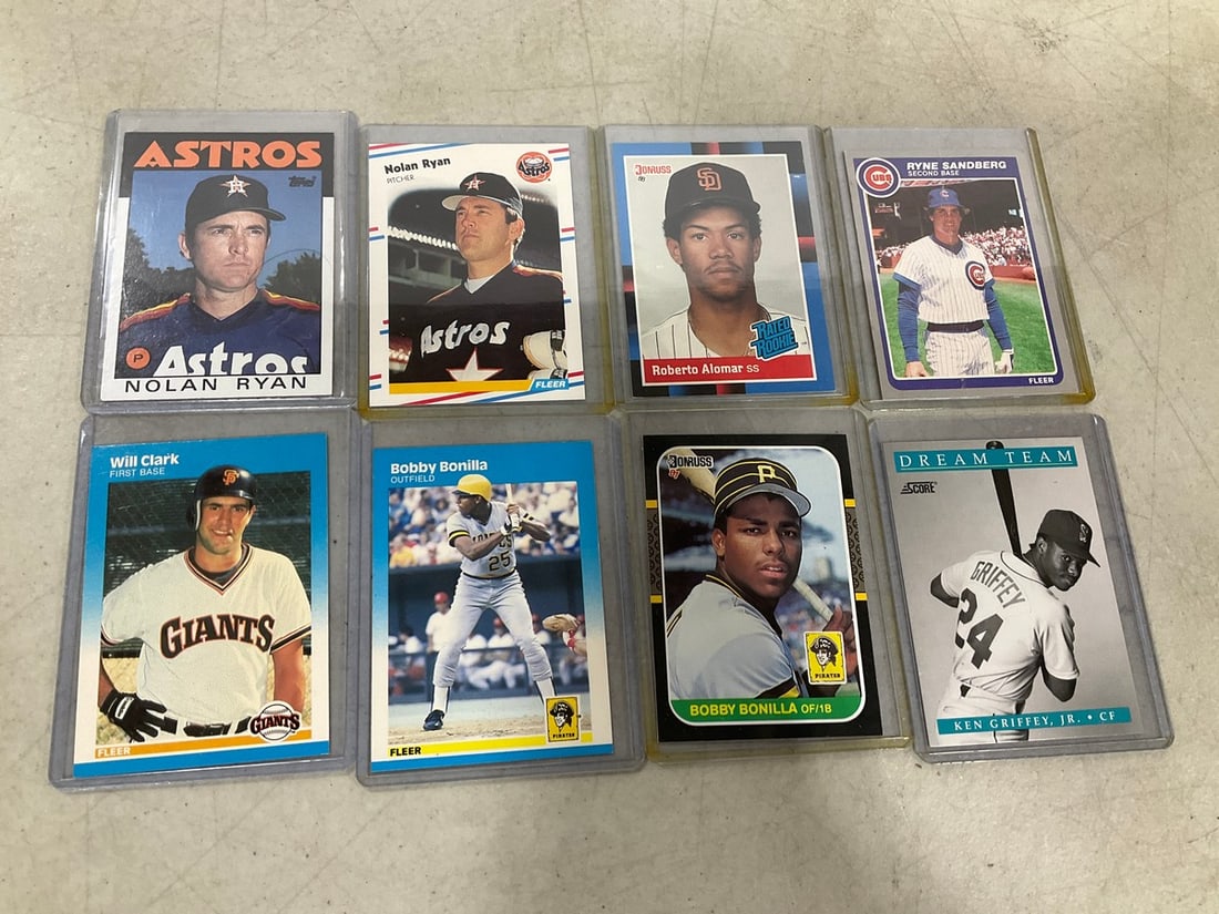 Various Baseball Cards (Nolan Ryan, Will Clark, etc): Various Baseball Cards (Nolan Ryan, Will Clark, etc)