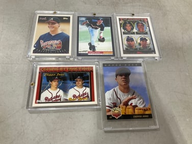Various Baseball Cards (Chipper Jones)