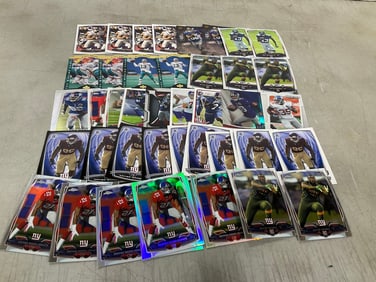 Various Football Collectible Cards (Odell Beckham, Victor Cruz, etc)