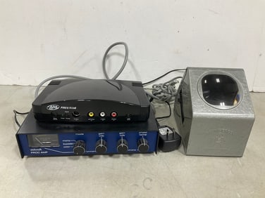 Vintage Brumberger 35mm Illuminated Slide Viewer, Vidicraft Proc Amp, and more