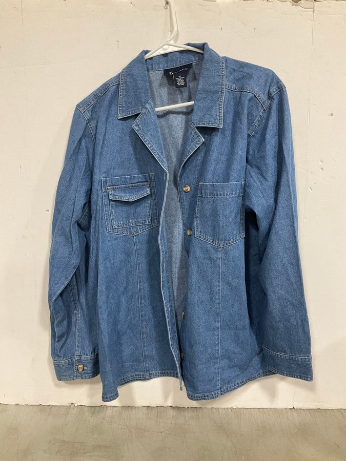 Denim & Co Button Up Jacket (Size: 1X) (1 of 1)