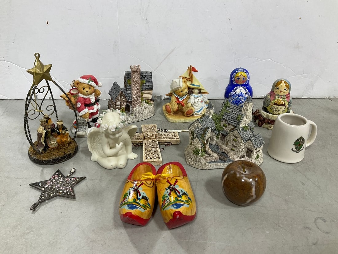 Various Ceramic Figures, Russian Nesting Dolls, and more (Tallest - 6.5in) (1 of 1)