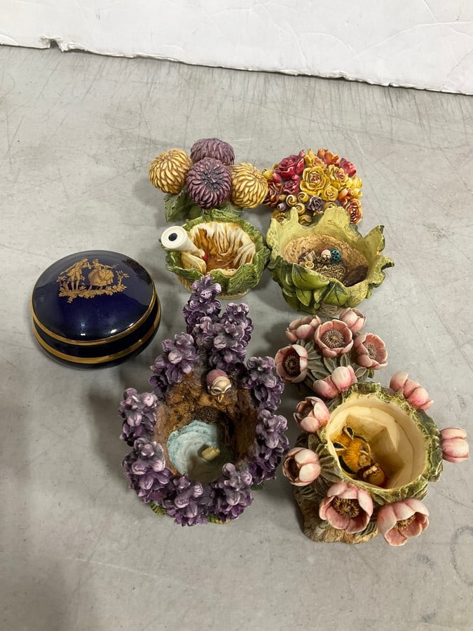 Various Harmony Kingdom Floral Trinket Boxes, and more (1 of 1)