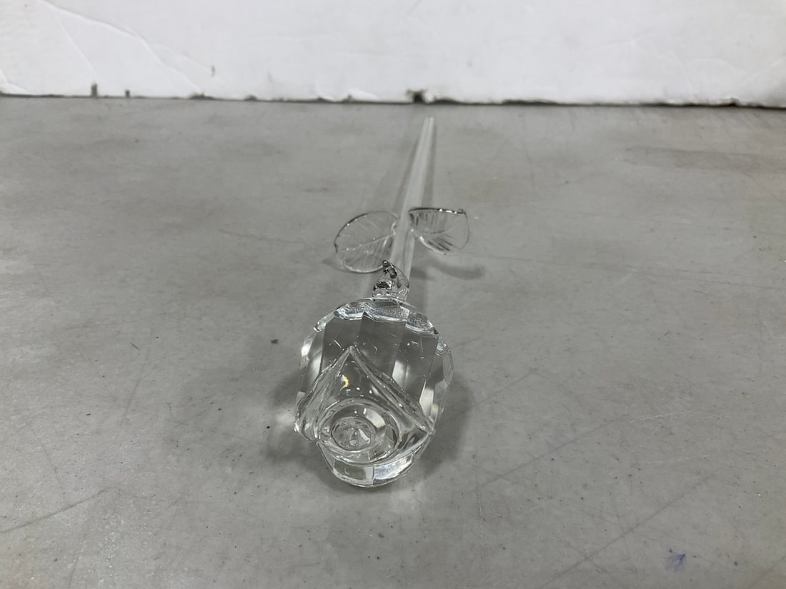 Decorative Crystal Glass Flower (14in Long) (1 of 1)