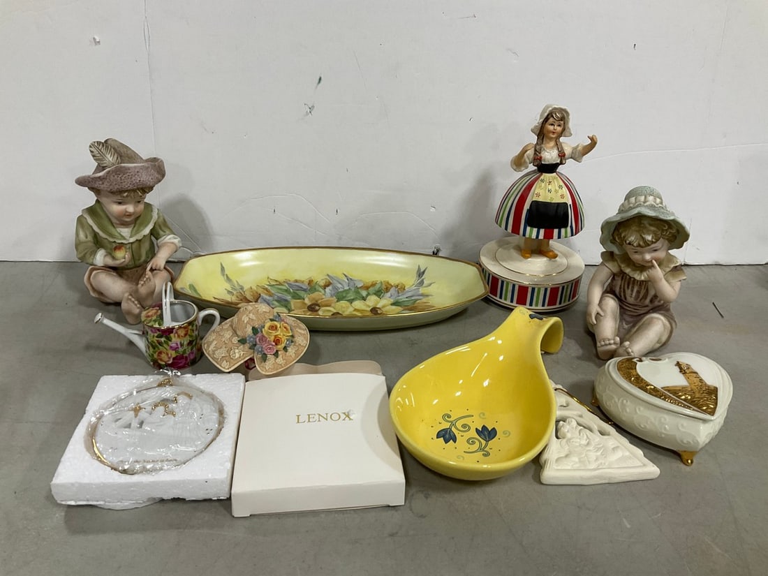 Various Trinket Boxes, and Ceramic Figures *some musical* (Tallest - 8.5in) (1 of 1)