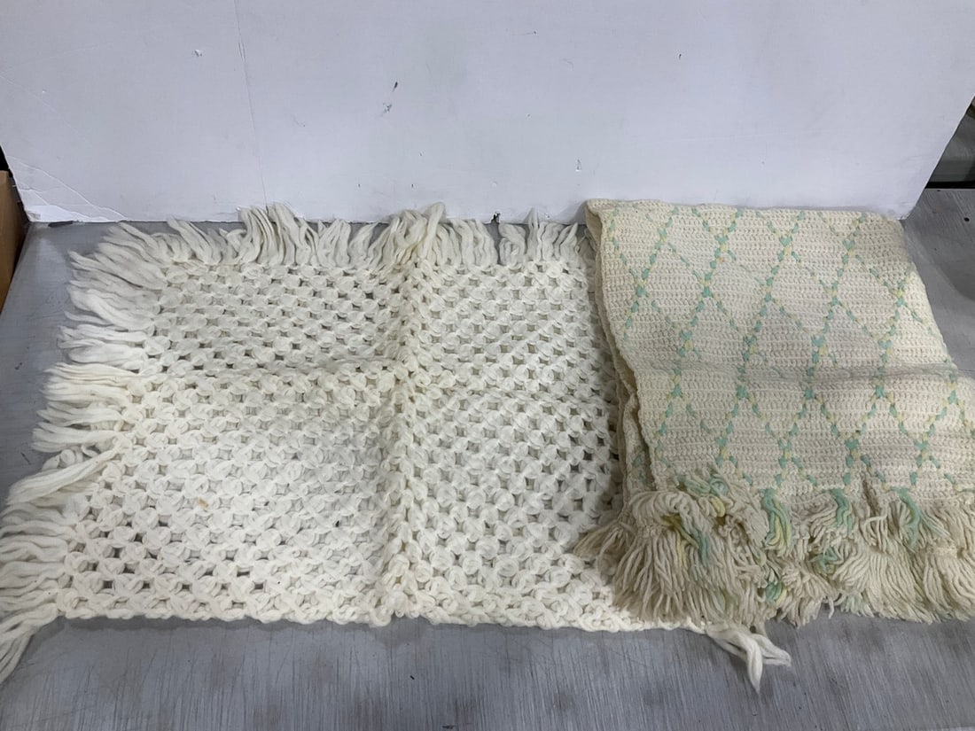 Vintage Crochetted Blankets (Largest - 34inx42in) (1 of 1)
