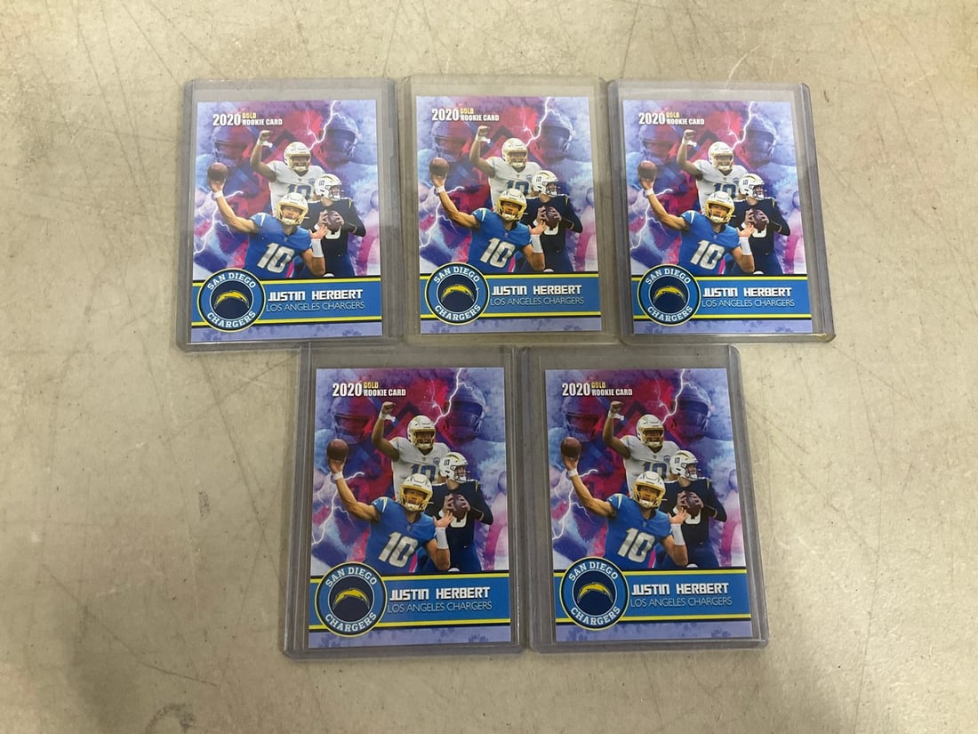 Justin Herbert collectible cards: Justin Herbert collectible cards