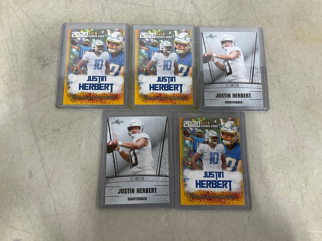 Justin Herbert collectible cards (1 of 1)