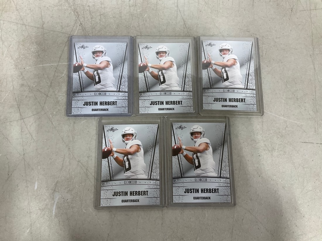 Justin Herbert collectible cards: Justin Herbert collectible cards